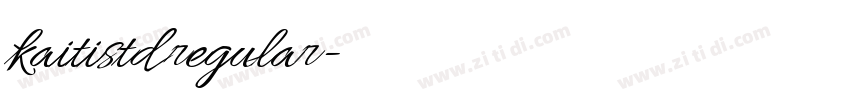 kaitistd regular字体转换 kaitistd regular字体转换